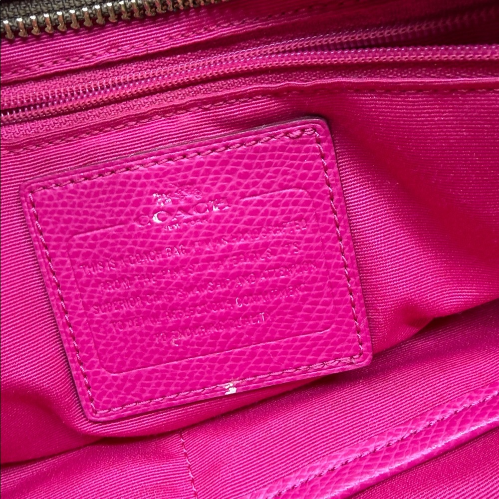 Coach Tan and Pink Baby Bag - Picture 5 of 6